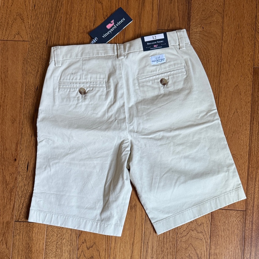 Vineyard Vines Boys Stretch Breaker Short size 12 color stone - Picture 2 of 5